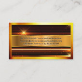 Carte De Visite Métallurgique Or Haute brillance | Métal (Dos)