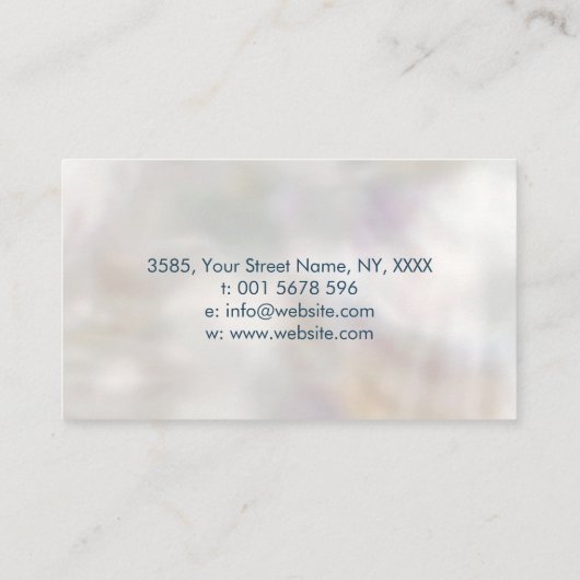 Carte De Visite Métatron's Cube Sacred Geometry - Abalone Shell (Dos)