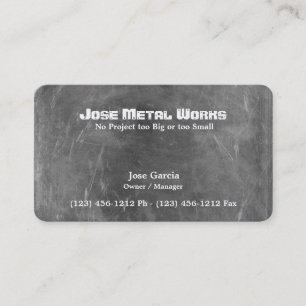 Carte De Visite Métaux ouvrés faits sur commande