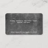 Carte De Visite Métaux ouvrés faits sur commande (Dos)