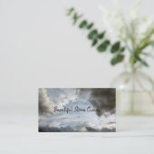 Carte De Visite Météo Nuages Stormy Ciel Ciel Ciel Nuages (Debout devant)