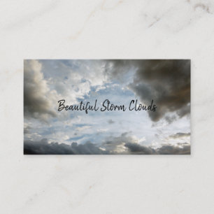 Carte De Visite Météo Nuages Stormy Ciel Ciel Ciel Nuages