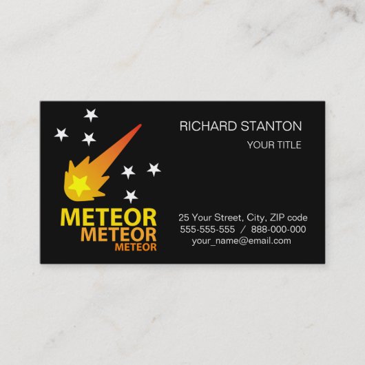 Carte De Visite Meteor (Devant)