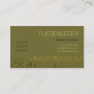 Carte De Visite Métier à carreaux