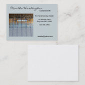 Carte De Visite Métier à tisser de Handweaving (Devant / Derrière)