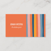 Carte De Visite Métier de rayonne-orange (Devant)