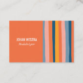 Carte De Visite Métier de rayonne-orange (Devant)