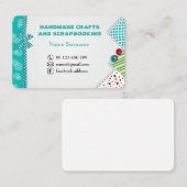 Carte De Visite Métiers faits main et scrapbooking (Devant / Derrière)