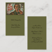 Carte De Visite Mettez-Le Premier Rations Alimentaires 2ÈME GUERRE (Devant / Derrière)