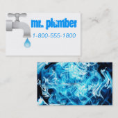 Carte De Visite Mettre d'aplomb le bleu (Devant / Derrière)