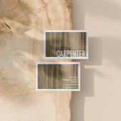 Carte De Visite Meubles de finition en bois de noyer charpentier