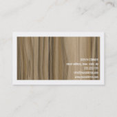 Carte De Visite Meubles de finition en bois de noyer charpentier (Dos)