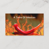 Carte de visite mexicain Chili Peppers Restaurant (Devant)