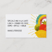 carte de visite mexicain de restauration de chef (Dos)