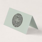Carte De Visite Mexicaine Aztec Sun Stone Maya Calendrier 1 (Dos)