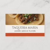 Carte De Visite Mexican Restaurant Photo Catering Service (Devant)