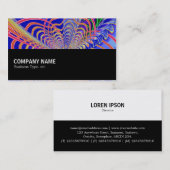 Carte De Visite Mi-chemin 0107 - Abstrait fractal 061012d (Devant / Derrière)