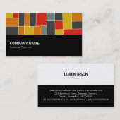 Carte De Visite Mi-chemin 0122 - Abstrait 240413 (Devant / Derrière)