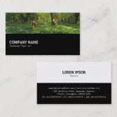 Carte De Visite Mi-chemin 0145 - Printemps dans les bois (Devant / Derrière)