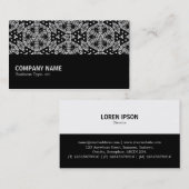 Carte De Visite Mi-chemin 025 - Terrazzo Motif 016 (Devant / Derrière)