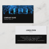 Carte De Visite Mi-chemin 028 - Spirale Bleue (Devant / Derrière)