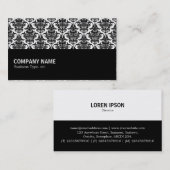 Carte De Visite Mi-chemin 052 - Motif Damas (Devant / Derrière)