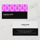 Carte De Visite Mi-chemin 057 - Magenta Damask (Devant / Derrière)