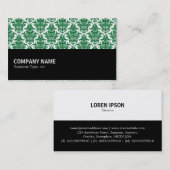 Carte De Visite Mi-chemin 063 - Damas vert de forêt (Devant / Derrière)