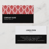 Carte De Visite Mi-chemin 073 - Ruby Damask (Devant / Derrière)