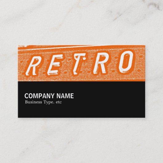 Carte De Visite Mi-chemin 089 - Retro is Orange (Devant)