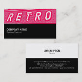 Carte De Visite Mi-chemin 092 - Retro is Neon (Devant / Derrière)