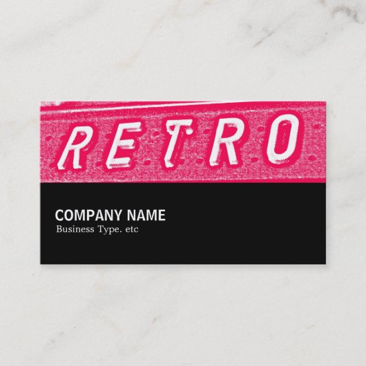 Carte De Visite Mi-chemin 092 - Retro is Neon (Devant)