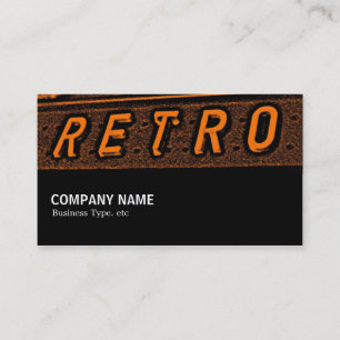 Carte De Visite Mi-chemin 095 - Retro is Orange 02