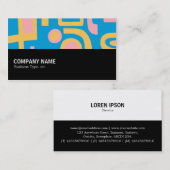 Carte De Visite Mi-chemin - Abstrait 170914 (Devant / Derrière)