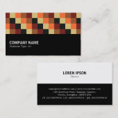 Carte De Visite Mi-chemin - Carré couleur 04 (Devant / Derrière)