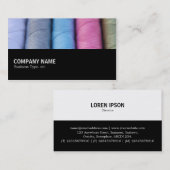 Carte De Visite Mi-chemin - Roulettes de coton (Devant / Derrière)