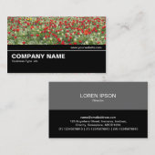 Carte De Visite Mi-chemin V2 033 - Lit de tulipes (Devant / Derrière)