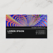 Carte De Visite Mi-chemin V3 011 - Abstrait fractal 061012d (Dos)