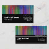 Carte De Visite Mi-chemin V3 01 - Rideau arc-en-ciel (Devant / Derrière)