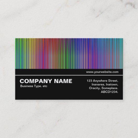 Carte De Visite Mi-chemin V3 01 - Rideau arc-en-ciel (Devant)