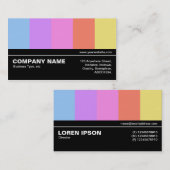Carte De Visite Mi-chemin V3 05 - Bars couleur (Devant / Derrière)