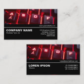 Carte De Visite Mi-chemin V3 - Clavier lumineux (Devant / Derrière)