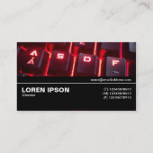 Carte De Visite Mi-chemin V3 - Clavier lumineux (Dos)