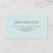 Carte De Visite Mi-Siècle moderne vert menthe (Dos)