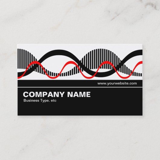 Carte De Visite Mi-V2 - Vagues sonores (Devant)