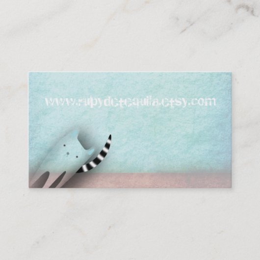 Carte de visite Miau Chat (Devant)