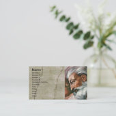 Carte De Visite Michelangelo Création Adam Dieu Art (Debout devant)