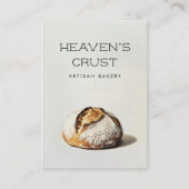 Carte De Visite Micro boulangerie Sourdough Code QR moderne (Devant)