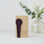 Carte de visite micro Damask, rose foncé (Debout devant)