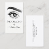 Carte De Visite Micro-lames, sourcils, tatouage, maquillage perman (Devant / Derrière)